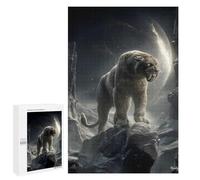 1000 PCS Rompecabezas para Adolescentes Silent Sentinel of The Moonlit Peaks - Ethereal Wilderness Guardian Rompecabezas para Adolescentes Juegos Divertidos Análisis Y Lógica Cump