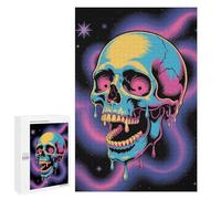 1000 PCS Rompecabezas para Adolescentes Skull in Space Rompecabezas para Adultos Juegos Divertidos Regalo De Cumpleaños Cumpleaños Y Navidad 1000 PCS