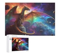 1000 PCS Rompecabezas para Adolescentes Space Dragon Fantasy Artwork -1 Rompecabezas para Adultos Juegos Familiares Regalo De Cumpleaños Diversión En Casa Actividades, 1000 PCS