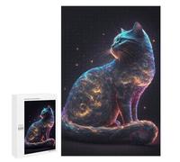 1000 PCS Rompecabezas para Adolescentes Space Is Wild Cat Galaxies Rompecabezas para Adultos Juegos Familiares Mejora La Memoria Regalos para Amigos Y Familiares 1000 PCS