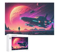 1000 PCS Rompecabezas para Adolescentes Space Odyssey Alien Planet Exploration Rompecabezas para Adultos Juegos Familiares Regalo De Cumpleaños Diversión En Casa Actividades, 1000 PCS