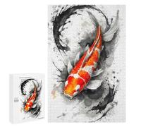1000 PCS Rompecabezas para Adolescentes Splash of Koi Fish Rompecabezas para Adultos Juegos Familiares Desafío Difícil Ayuda A Ejercitar El Cerebro 1000 PCS