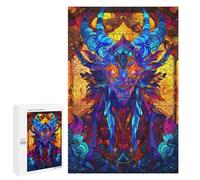 1000 PCS Rompecabezas para Adolescentes Stained Glass Dragon Juegos Familiares De Rompecabezas para Adultos Que Mejoran La Memoria Ayudan A Ejercitar El Cerebro 1000 PCS