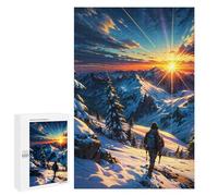 1000 PCS Rompecabezas para Adolescentes Sunrise Top The Mountain Rompecabezas para Adultos Juegos Familiares Mejora La Memoria Regalos para Amigos Y Familiares 1000 PCS