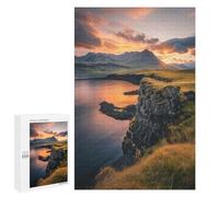 1000 PCS Rompecabezas para Adolescentes Sunset Glow at Snfellsnes Rompecabezas para Adultos Juegos Familiares Mejora La Memoria Regalos para Amigos Y Familiares 1000 PCS