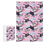 1000 PCS Rompecabezas para Adolescentes Surreal Sky Flying Orcas Rompecabezas Juegos Relajantes Pero Divertidos Y Humorísticos Cumpleaños Y Navidad 1000 PCS