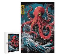 1000 PCS Rompecabezas para Adolescentes Tentacled Metropolis Rompecabezas para Adultos Juguetes Antiestrés Desafío Difícil Cumpleaños