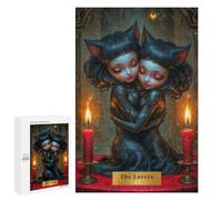 1000 PCS Rompecabezas para Adolescentes The Lovers Tarot Card Rompecabezas para Adolescentes Juegos Divertidos Análisis Y Lógica Cumpleaños 1000 PCS