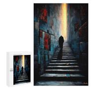 1000 PCS Rompecabezas Para Adolescentes The One Who Ascends in Silence - Solitary Figure in The Corridor of Light Rompecabezas Para Adultos Juego Práctico Difícil Interacción Entre Padres E Hijos 1000
