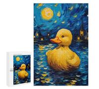 1000 PCS Rompecabezas para Adolescentes The Starry Night Duck Rompecabezas para Adultos Juegos Relajantes Mejora La Memoria Interacción Entre Padres E Hijos 1000 PCS