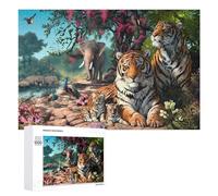 1000 PCS Rompecabezas para Adolescentes Tiger Family in The Wild Rompecabezas para Adultos Juguetes Antiestrés Regalo De Cumpleaños Regalo De Cumpleaños, Regalos, 1000 PCS