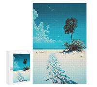 1000 PCS Rompecabezas para Adolescentes Travel Along The Beach Juegos Familiares De Rompecabezas para Adultos Que Mejoran La Memoria Ayudan A Ejercitar El Cerebro 1000 PCS