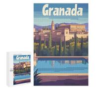 1000 PCS Rompecabezas para Adolescentes Travel to Granada Rompecabezas Juegos Relajantes Pero Divertidos Y Humorísticos Cumpleaños Y Navidad 1000 PCS