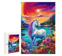 1000 PCS Rompecabezas para Adolescentes Unicorn in A Rainbow Garden Rompecabezas para Adultos Juguetes Antiestrés Regalo De Cumpleaños Regalo De Cumpleaños, Regalos, 1000 PCS