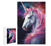 1000 PCS Rompecabezas para Adolescentes Unicorn in Space and Stars Rompecabezas para Adultos Juegos Relajantes Mejora La Memoria Interacción Entre Padres E Hijos 1000 PCS