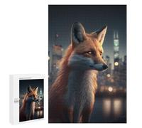 1000 PCS Rompecabezas para Adolescentes Urban Fox in The Big City Rompecabezas para Adultos Juegos Familiares Desafío Difícil Ayuda A Ejercitar El Cerebro 1000 PCS
