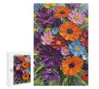 1000 PCS Rompecabezas para Adolescentes Vibrant Floral Bouquet Rompecabezas para Adultos Juego Práctico Difícil Interacción Entre Padres E Hijos 1000 PCS