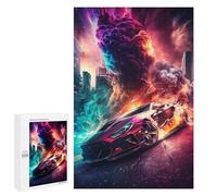 1000 PCS Rompecabezas para Adolescentes Vibrant Hurricane Car Rompecabezas para Adultos Juegos Familiares Mejora La Memoria Regalos para Amigos Y Familiares 1000 PCS