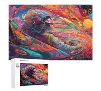 1000 PCS Rompecabezas para Adolescentes Vibrant Journey Through Colorful Dreams Rompecabezas para Adultos Juegos Familiares Regalo De Cumpleaños Diversión En Casa Actividades, 1000 PCS