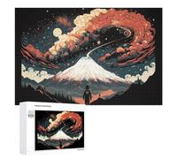 1000 PCS Rompecabezas para Adolescentes Volcanic Aurora A Celestial Dance of Fire and Ice Rompecabezas para Adultos Juego De Ingenio Regalos para Mujeres Cumpleaños Y Navidad 1000