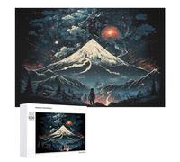 1000 PCS Rompecabezas para Adolescentes Volcanic Night Sky Adventure Rompecabezas para Adultos Juego De Ingenio Regalos para Mujeres Cumpleaños Y Navidad 1000 PCS
