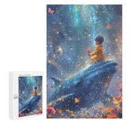 1000 PCS Rompecabezas para Adolescentes Whale, Child, Flower, Fantasy, Sky Rompecabezas para Adolescentes Mejora La Memoria Desafiante De Completar Aprendizaje Juguetes Educativos 1000 PCS