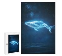 1000 PCS Rompecabezas para Adolescentes Whale in The Night Sky Rompecabezas Juegos Relajantes Pero Divertidos Y Humorísticos Cumpleaños Y Navidad 1000 PCS