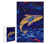 1000 PCS Rompecabezas para Adolescentes Whale in The Night Sky Rompecabezas para Adultos Juegos Relajantes Que Mejoran La Memoria Actividades Divertidas En Casa 1000 PCS