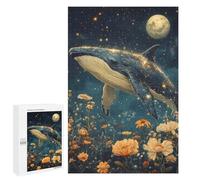 1000 PCS Rompecabezas para Adolescentes Whale in The Night Sky Rompecabezas para Adultos Regalos De Cumpleaños Juego Familiar Apto para Personas De 14 Años En Adelante 1000 PCS
