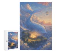 1000 PCS Rompecabezas para Adolescentes Whale in The Sky with Islands Guarding Glowing Nest Eggs Rompecabezas para Adolescentes Juegos Divertidos Análisis Y Lógica Cumpleaños 1000