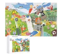 1000 PCS Rompecabezas para Adolescentes Whimsical Forest Adventure Wall Mural Rompecabezas para Adultos Juego De Ingenio Regalos para Mujeres Cumpleaños Y Navidad 1000 PCS