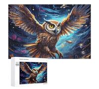 1000 PCS Rompecabezas para Adolescentes Whispering Wings The Majestic Owl in Flight Rompecabezas para Adolescentes Juguetes Antiestrés Vacaciones En Casa Matar El Tiempo Desafío Educativo 1000 PCS