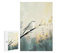 1000 PCS Rompecabezas para Adolescentes White Bird on Branch Digital Painting Rompecabezas para Adultos Juguetes Antiestrés Desafío Difícil Cumpleaños