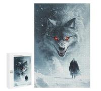 1000 PCS Rompecabezas para Adolescentes White Wolf Encounter Rompecabezas para Adultos Juegos Relajantes Mejora La Memoria Interacción Entre Padres E Hijos 1000 PCS