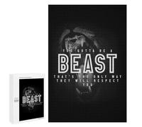 1000 PCS Rompecabezas para Adolescentes You Gotta Be A Beast Rompecabezas para Adolescentes Desafío Difícil Desafío Educativo Diversión Familiar Y Noche De Juegos 1000 PCS