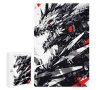 1000 PCS Rompecabezas para Adultos Abstract Dragon with Red Eyes Rompecabezas para Adultos Juegos Divertidos Vacaciones En Casa Matar El Tiempo Regalos De Cumpleaños Y Únicos 1000 PCS