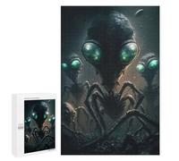 1000 PCS Rompecabezas para Adultos Alien Invasion The Arrival Rompecabezas para Adultos Juguetes Antiestrés Una Obra De Arte Difícil Y Desafiante 1000 PCS