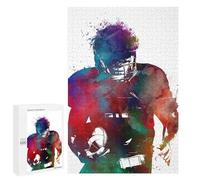 1000 PCS Rompecabezas para Adultos American Football Player Rompecabezas para Adultos Juego De Ingenio Pero Divertidos Y Regalos Humorísticos para Amigos Y Familiares 1000 PCS