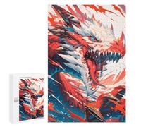 1000 PCS Rompecabezas para Adultos Angry Anime Dragon Rompecabezas para Adultos Juguete Decoración De Pared Decoración del Hogar 1000 PCS