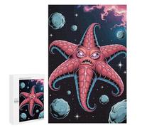 1000 PCS Rompecabezas para Adultos Angry Starfish Monster in Space Rompecabezas para Adultos Juegos Familiares Regalos para Mujeres Interacción Entre Padres E Hijos 1000 PCS