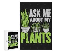 1000 PCS Rompecabezas para Adultos Ask Me About My Plants Rompecabezas para Adultos Juegos Familiares Corte De Precisión Cumpleaños Y Navidad 1000 PCS