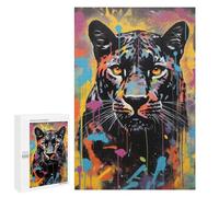 1000 PCS Rompecabezas para Adultos Banksy Graffiti Panther Rompecabezas para Adultos Juegos De Relajación Regalos para Mujeres Regalos De Cumpleaños 1000 PCS