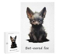 1000 PCS Rompecabezas para Adultos Bat Eared Fox Rompecabezas para Adultos Juguete Decoración De Pared Arte De Pared Desafiante De Completar 1000 PCS
