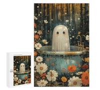 1000 PCS Rompecabezas para Adultos Bathtube Ghost Floral Rompecabezas para Adultos Juguetes Antiestrés Una Obra De Arte Difícil Y Desafiante 1000 PCS