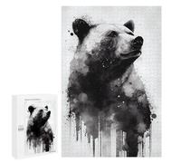 1000 PCS Rompecabezas para Adultos Bear White Rompecabezas para Adultos Juego De Ingenio Pero Divertidos Y Regalos Humorísticos para Amigos Y Familiares 1000 PCS