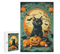 1000 PCS Rompecabezas para Adultos Black Cat Vintage Rompecabezas para Adultos Juegos Relajantes Corte De Precisión Cumpleaños Y Navidad 1000 PCS