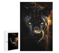 1000 PCS Rompecabezas para Adultos Black Jaguar in Gold Rompecabezas para Adultos Juguetes De Bricolaje Decoración del Hogar Difíciles Y Desafiantes 1000 PCS