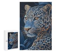 1000 PCS Rompecabezas para Adultos Blue Leopard Art Print Rompecabezas para Adolescentes: Mejora La Memoria. Cada Pieza Es Única. Juguetes Y Juegos Educativos 1000 PCS
