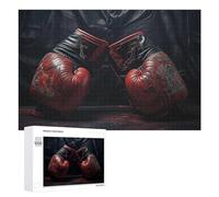 1000 PCS Rompecabezas para Adultos Boxing Gloves The Ultimate Fighter's Gear Rompecabezas para Adultos Juegos De Relajación Regalo De Cumpleaños Cumpleaños Y Navidad 1000 PCS