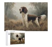 1000 PCS Rompecabezas para Adultos Brown and White English Springer Spaniel Portrait Rompecabezas para Adultos Juguete Decoración De Pared Decoración 1000 PCS